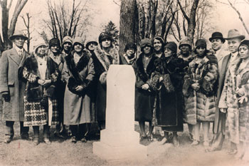 The Sojourner Truth Society at her gravesite.